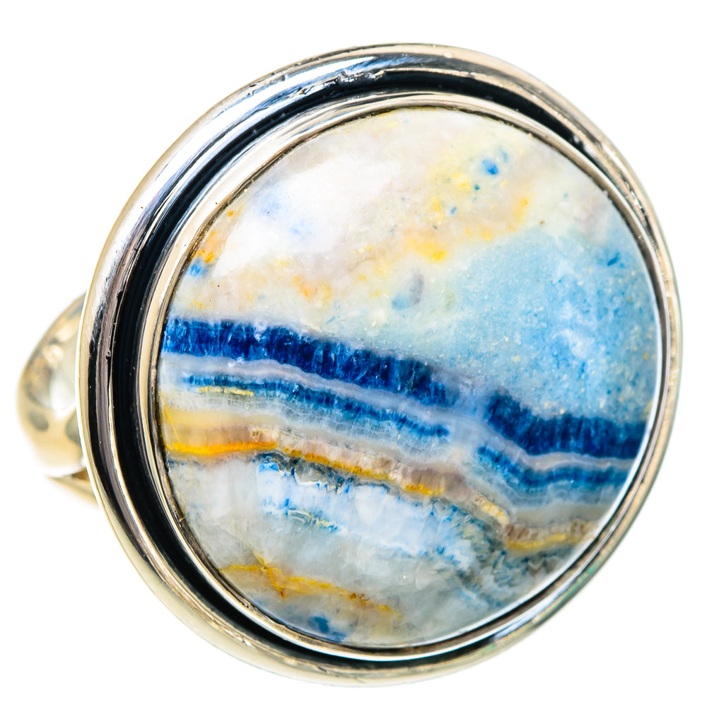 Blue Scheelite Rings handcrafted by Ana Silver Co - RING95122