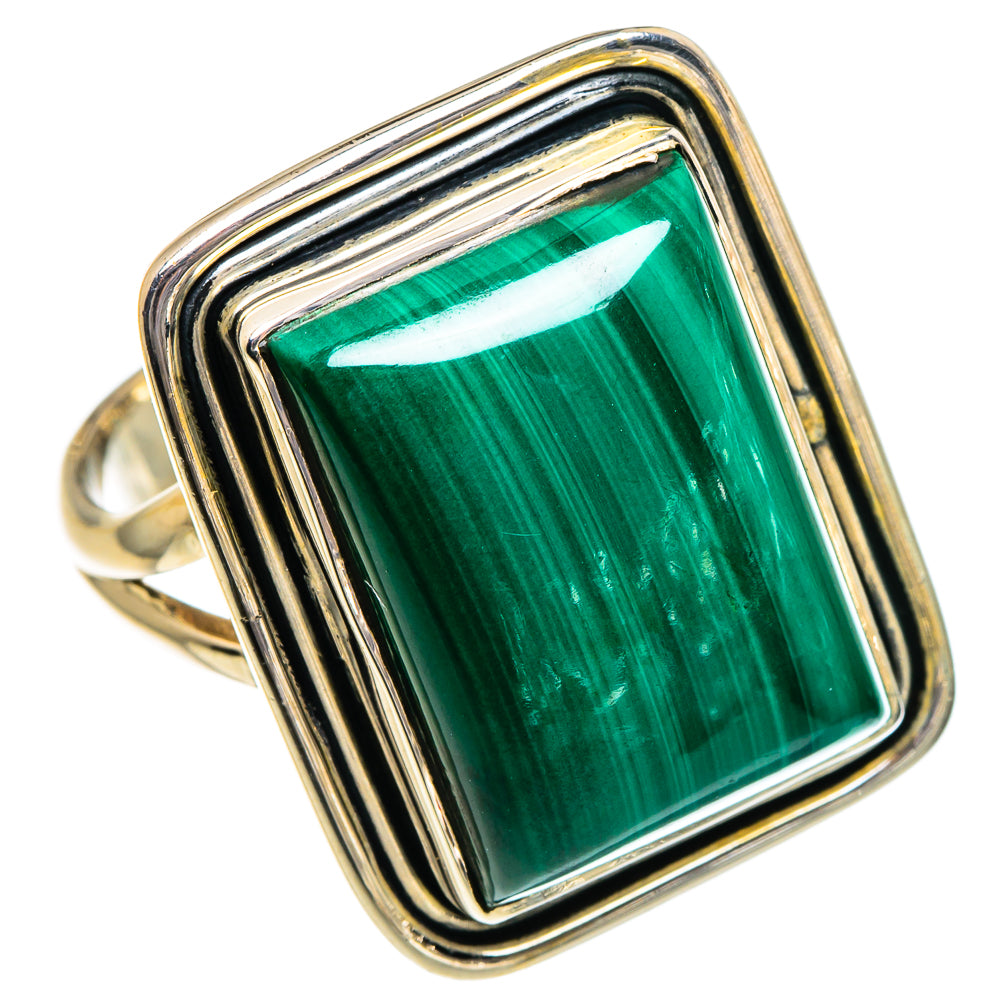Malachite Rings handcrafted by Ana Silver Co - RING95127