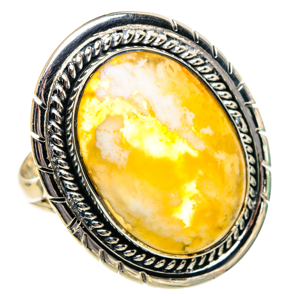 Plume Agate Rings handcrafted by Ana Silver Co - RING95144 - Photo 2