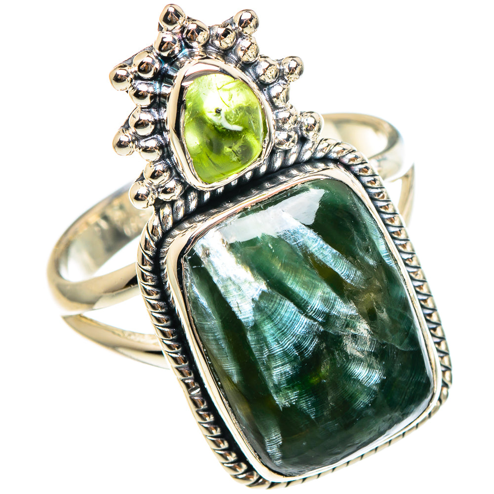 Seraphinite Rings handcrafted by Ana Silver Co - RING95240
