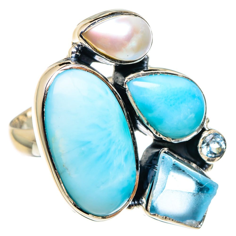 Larimar Rings handcrafted by Ana Silver Co - RING95254