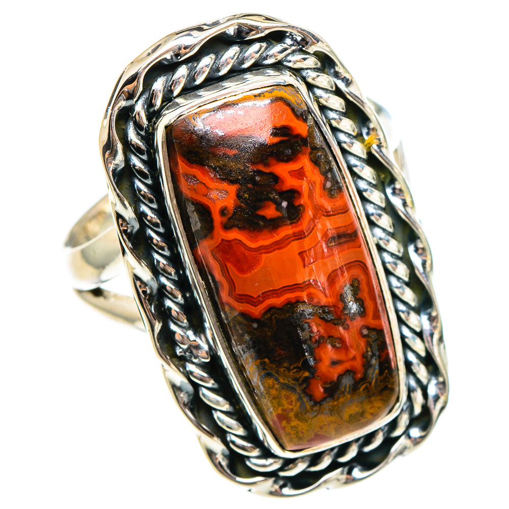Morocco Agate Rings handcrafted by Ana Silver Co - RING95260