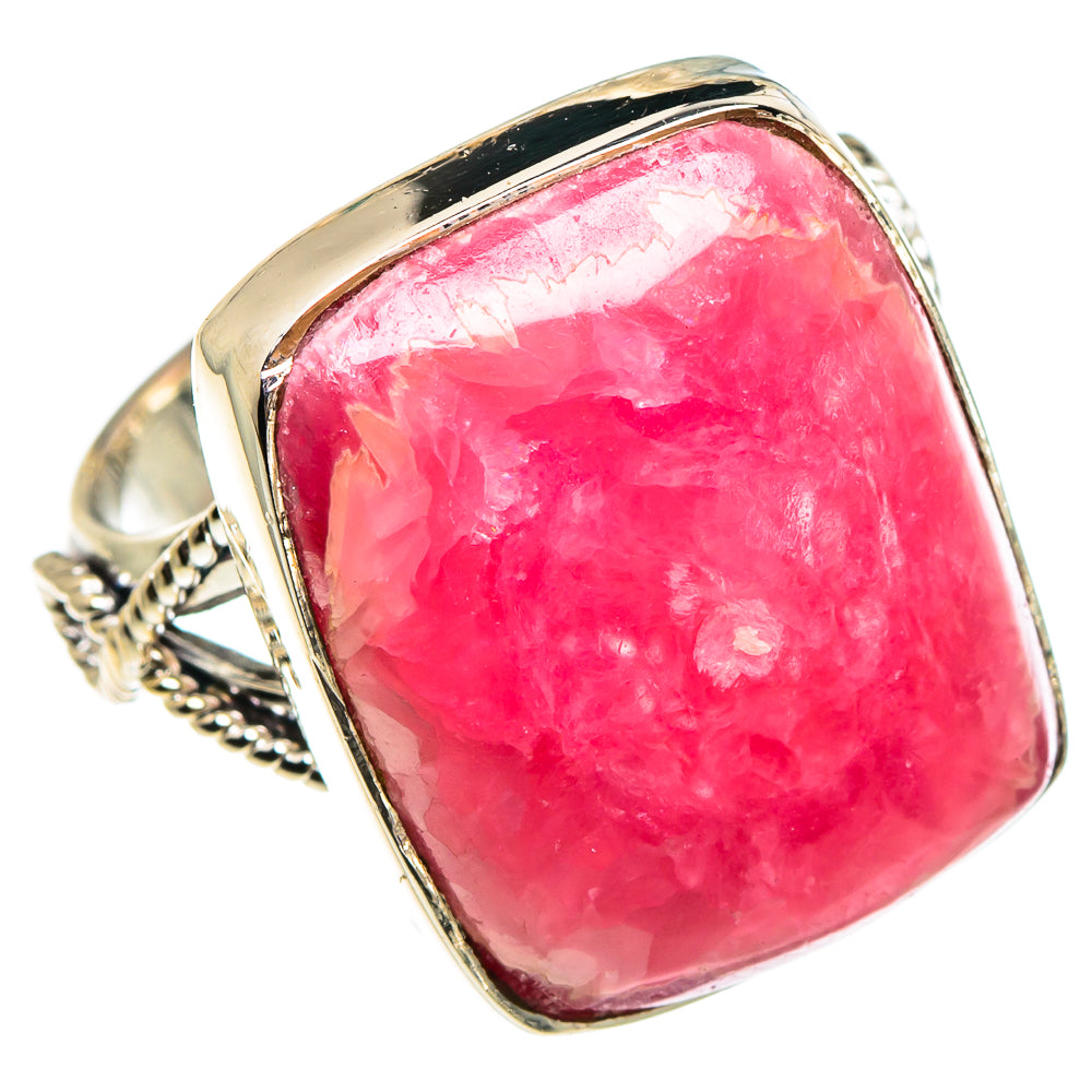 Rhodochrosite Rings handcrafted by Ana Silver Co - RING95263