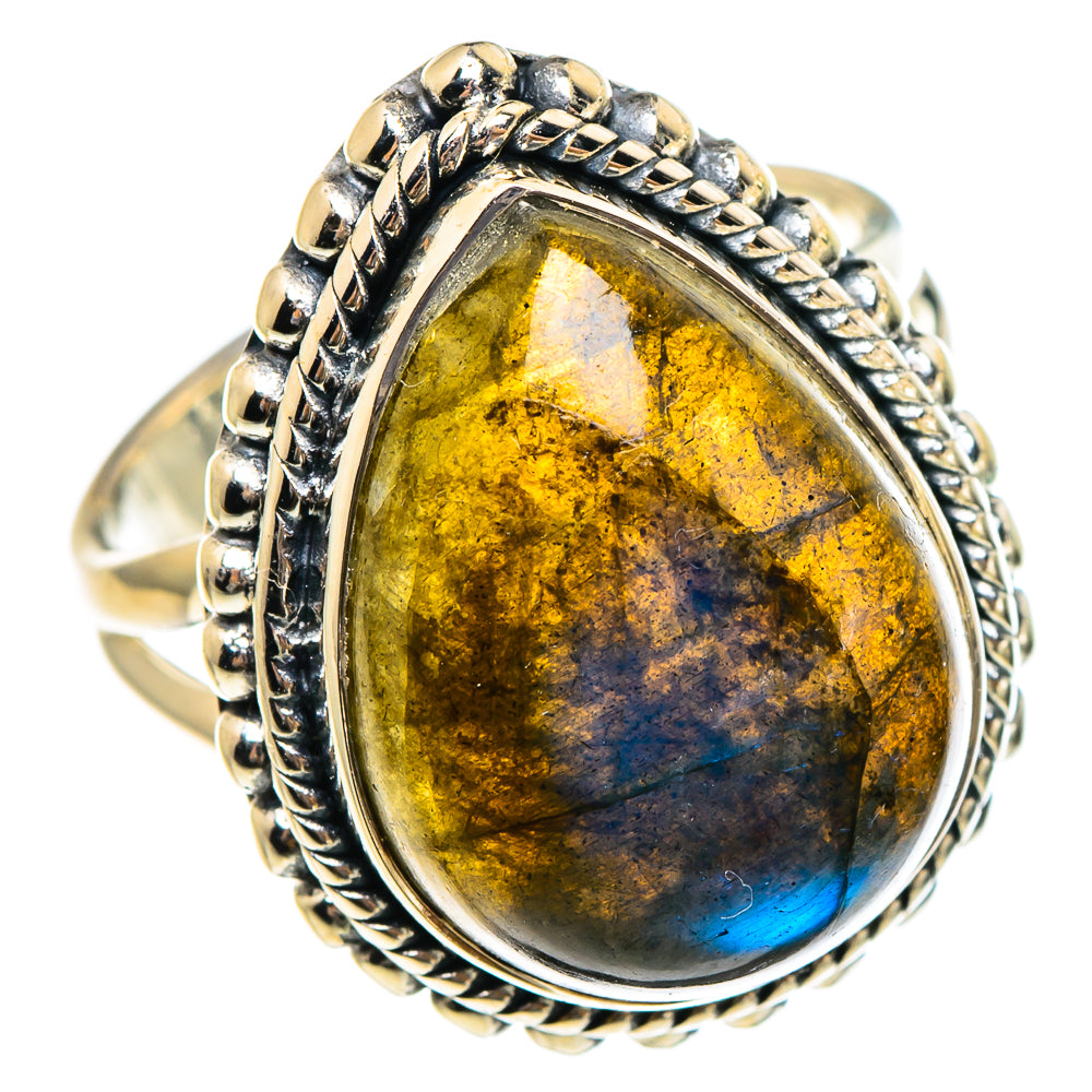 Labradorite Rings handcrafted by Ana Silver Co - RING95291