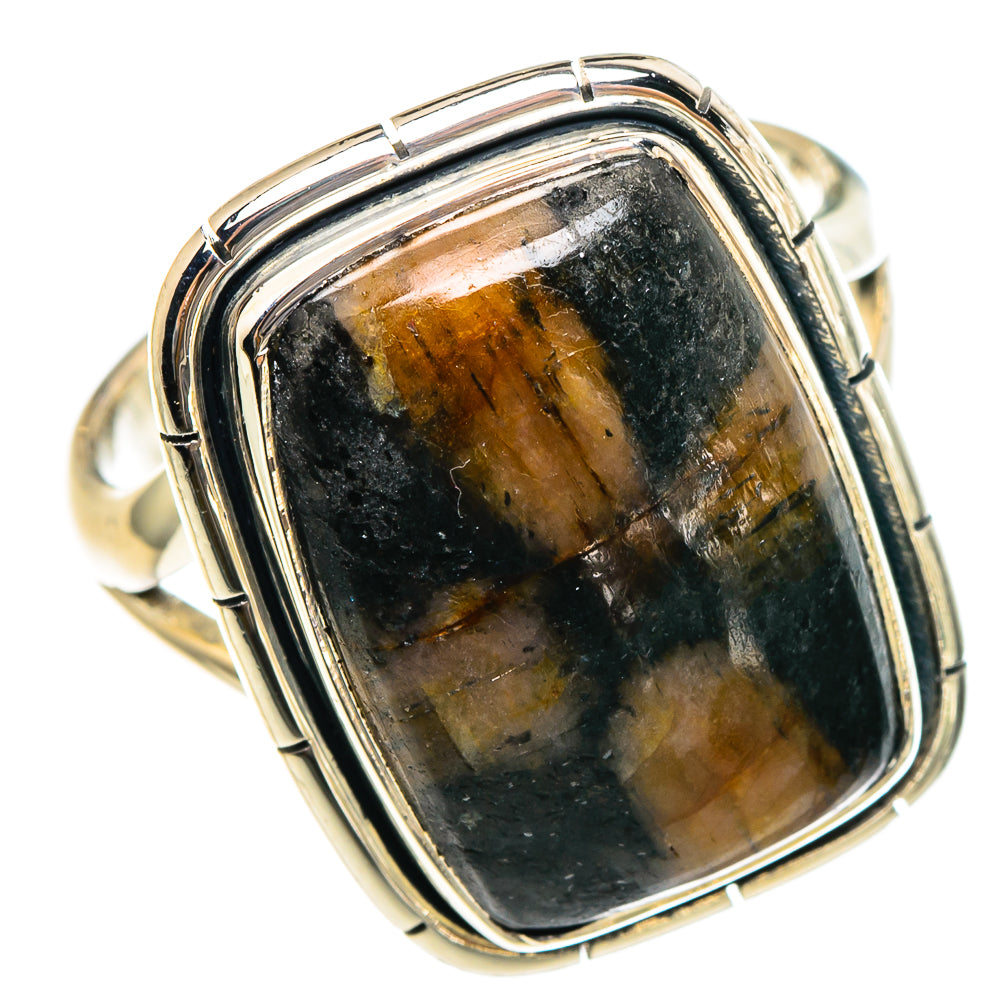 Chiastolite Rings handcrafted by Ana Silver Co - RING95298