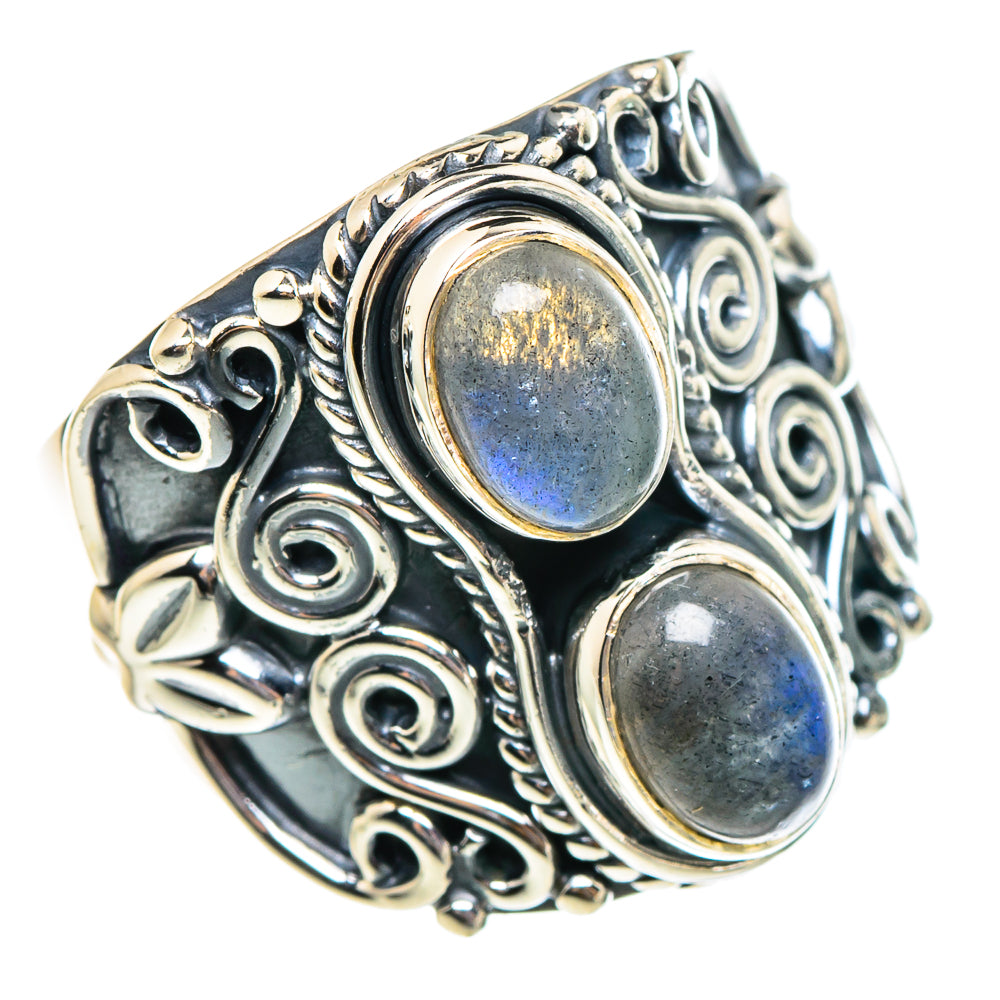 Labradorite Rings handcrafted by Ana Silver Co - RING95304