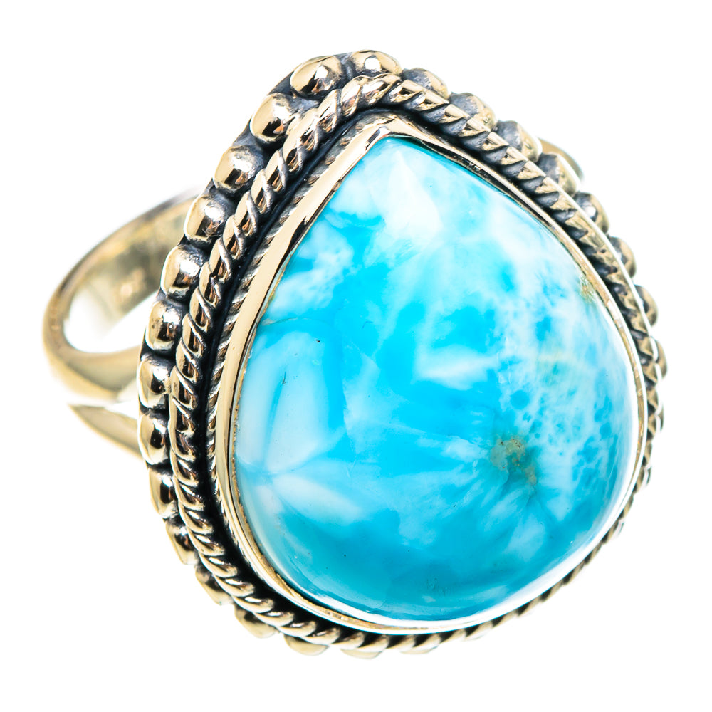 Larimar Rings handcrafted by Ana Silver Co - RING95348