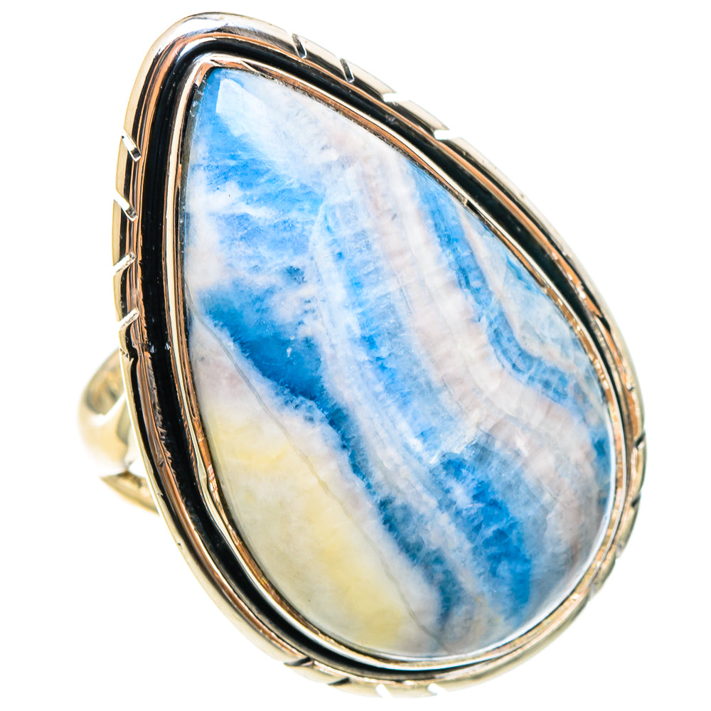 Blue Scheelite Rings handcrafted by Ana Silver Co - RING95407