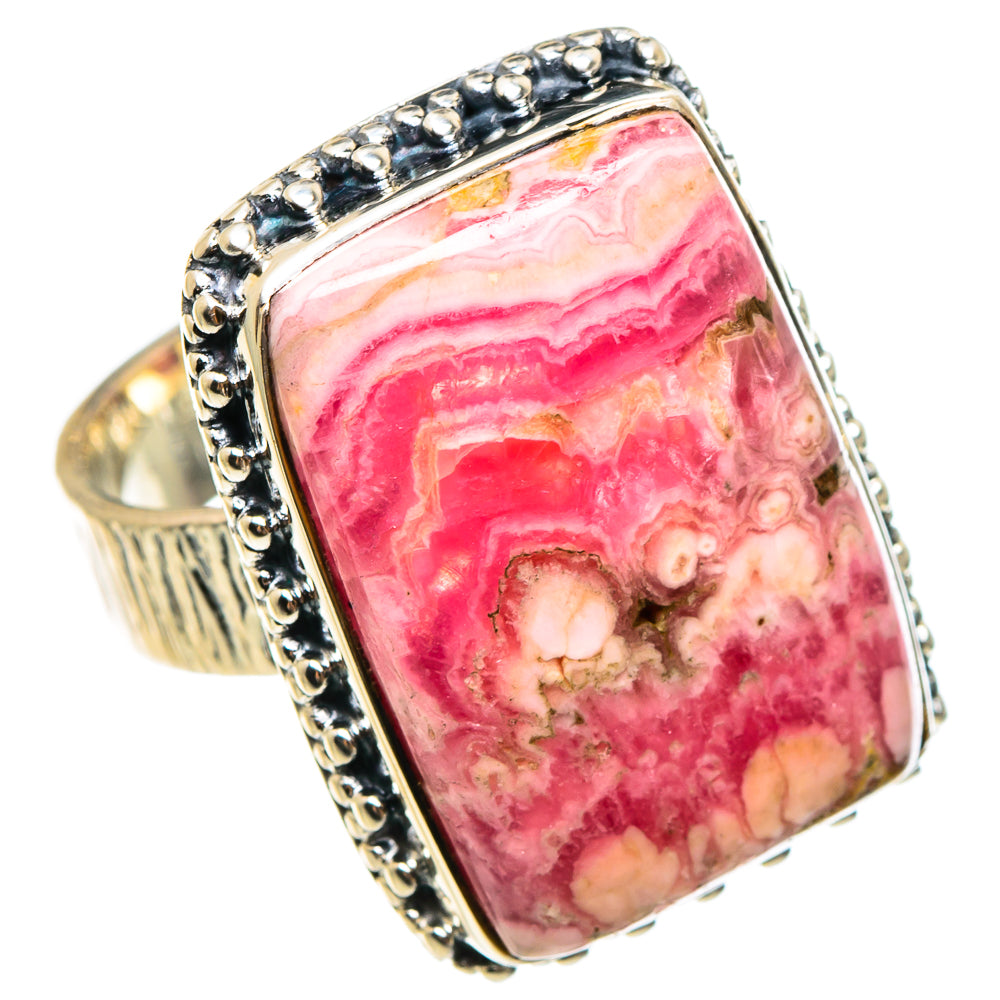 Rhodochrosite Rings handcrafted by Ana Silver Co - RING95444