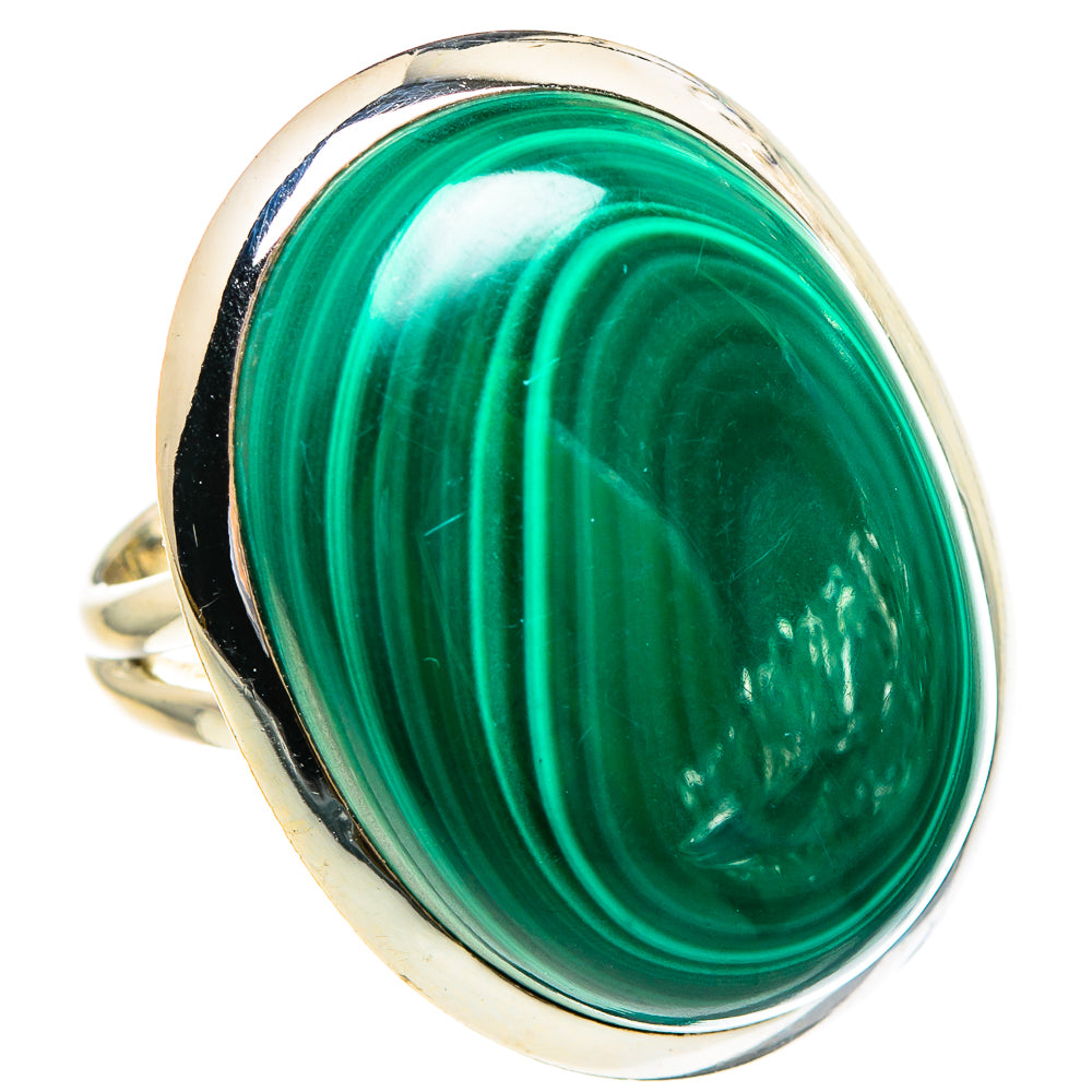 Malachite Rings handcrafted by Ana Silver Co - RING95472