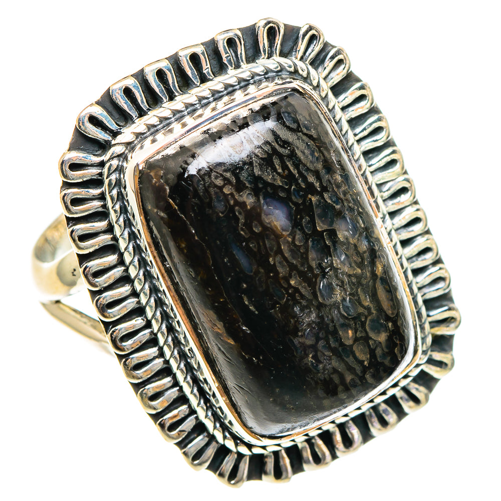 Dinosaur Bone Rings handcrafted by Ana Silver Co - RING95479