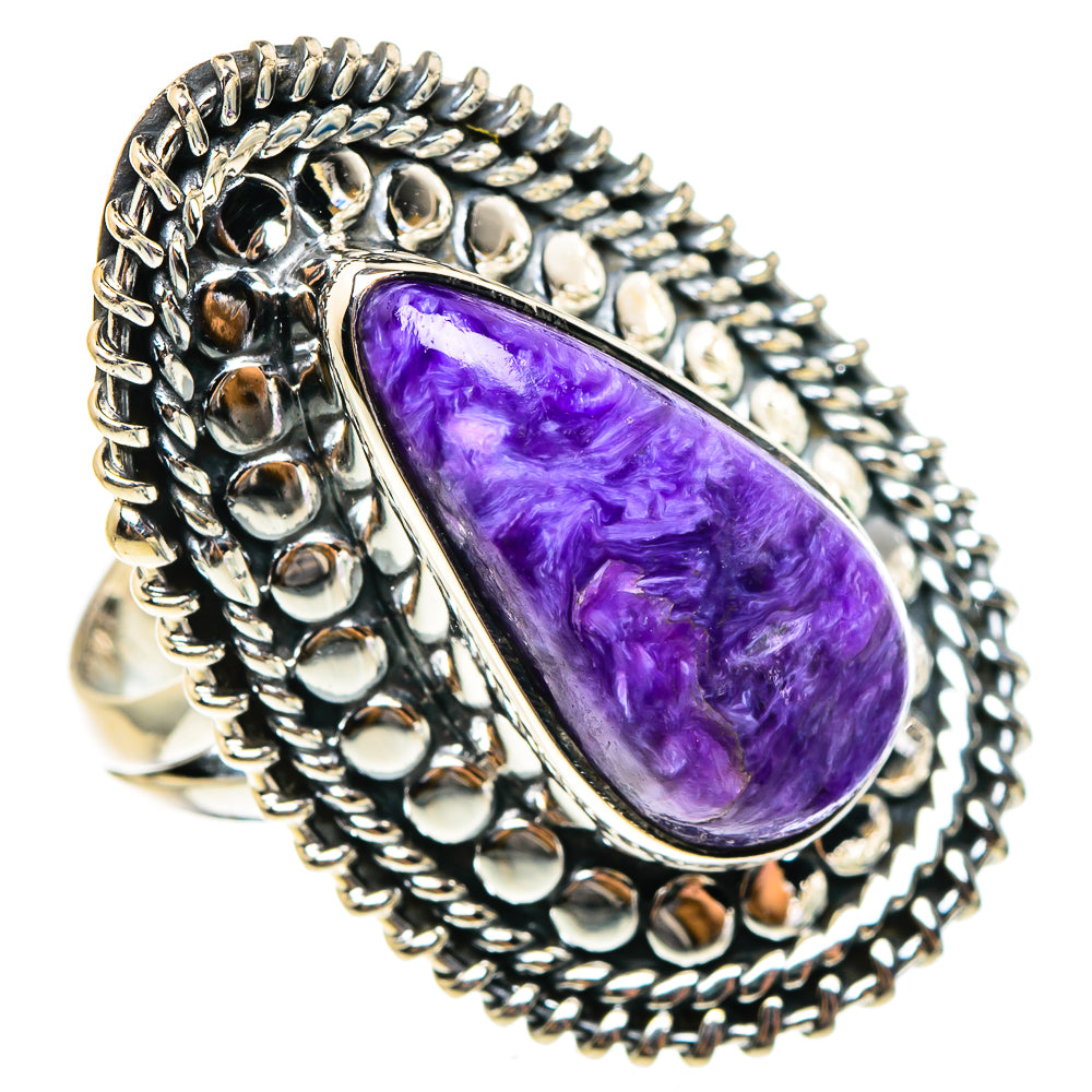 Charoite Rings handcrafted by Ana Silver Co - RING95488