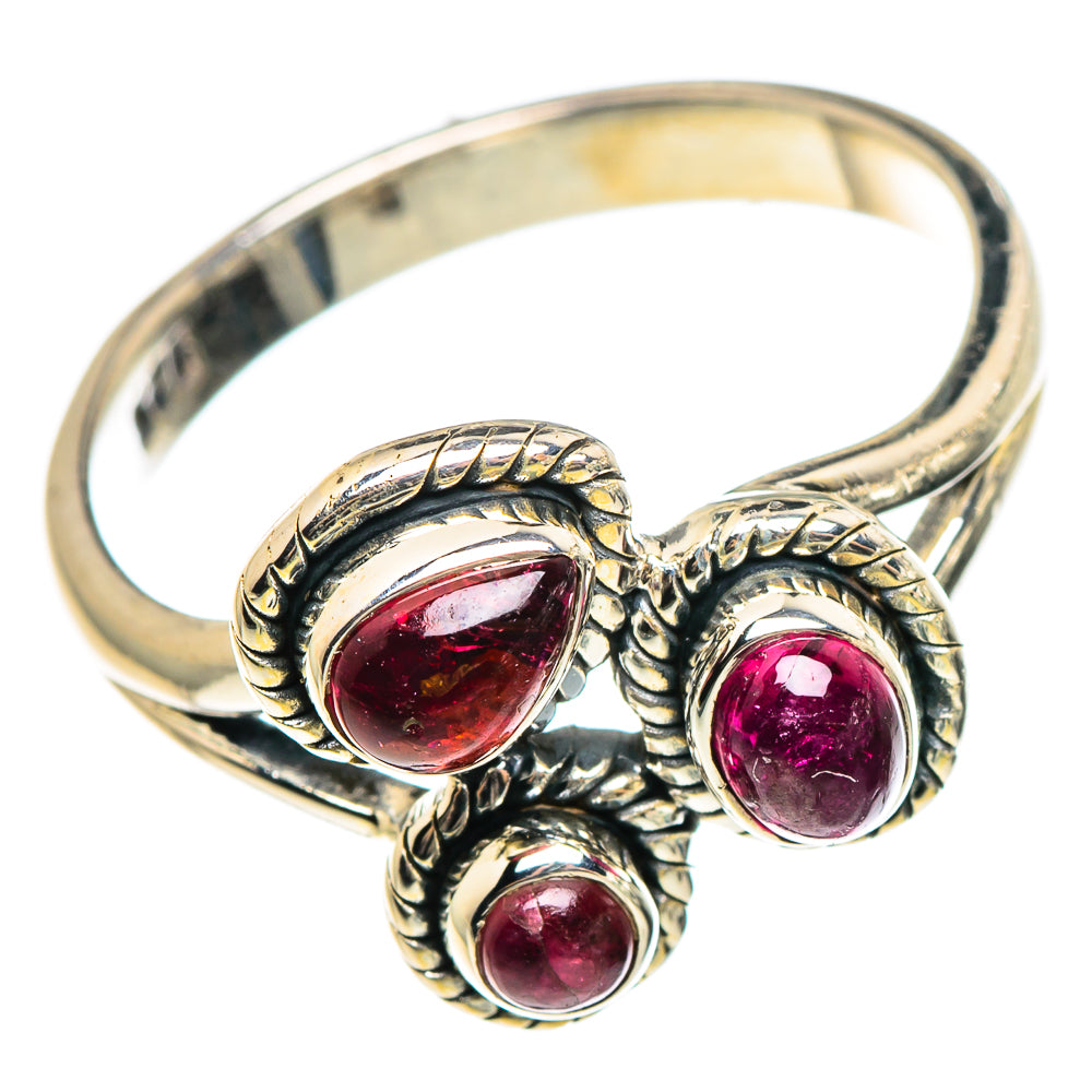 Pink Tourmaline Rings handcrafted by Ana Silver Co - RING95543