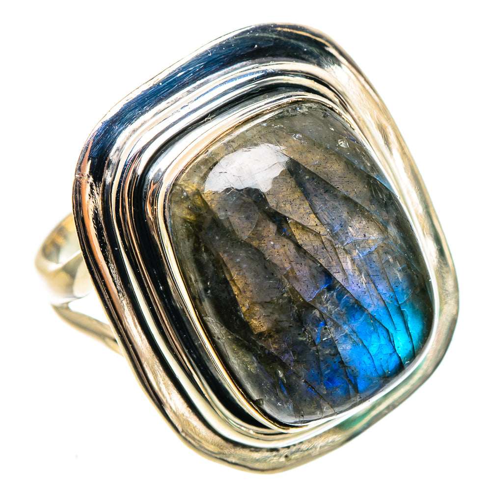 Labradorite Rings handcrafted by Ana Silver Co - RING95559
