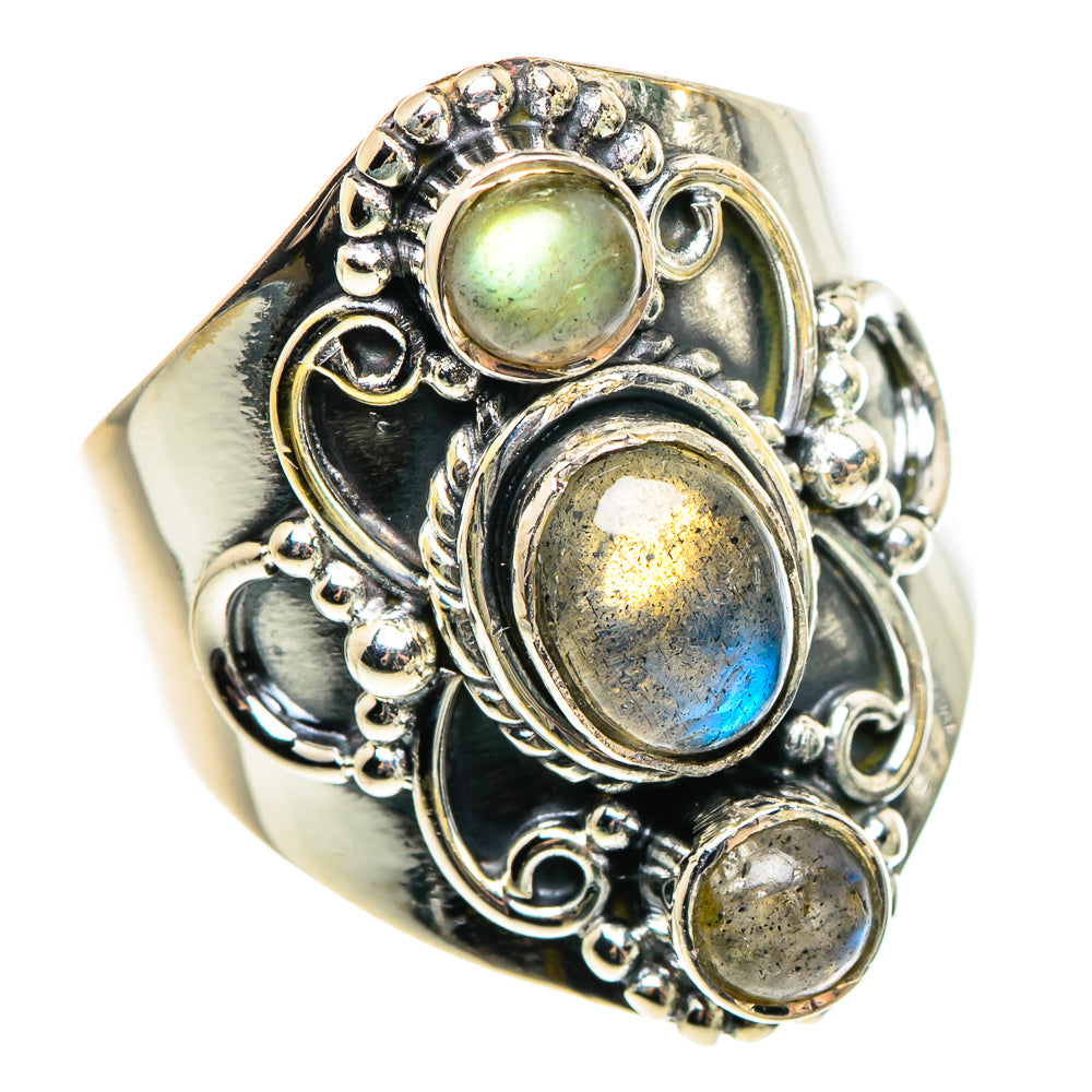 Labradorite Rings handcrafted by Ana Silver Co - RING95581