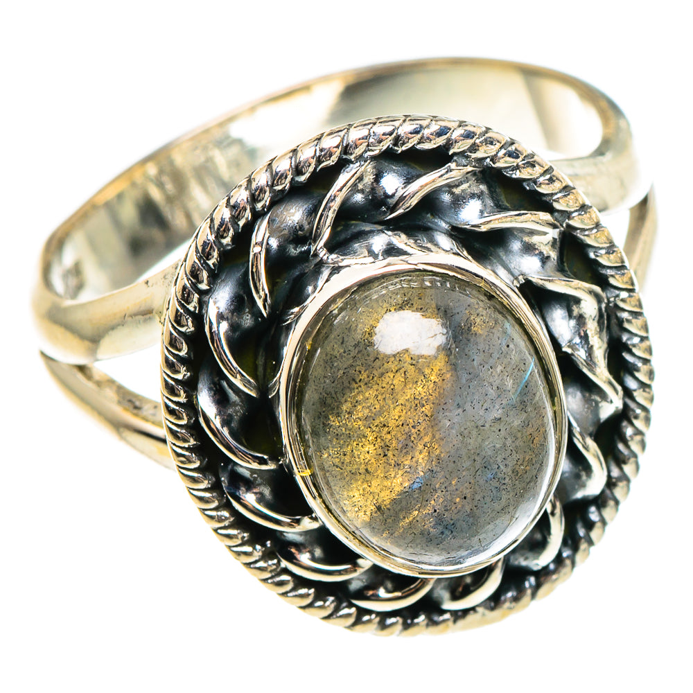 Labradorite Rings handcrafted by Ana Silver Co - RING95633