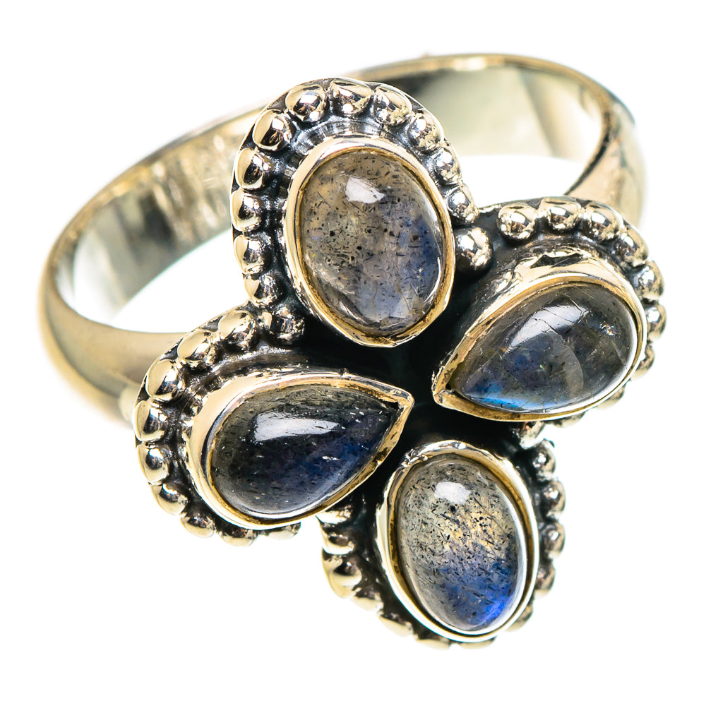 Labradorite Rings handcrafted by Ana Silver Co - RING95636