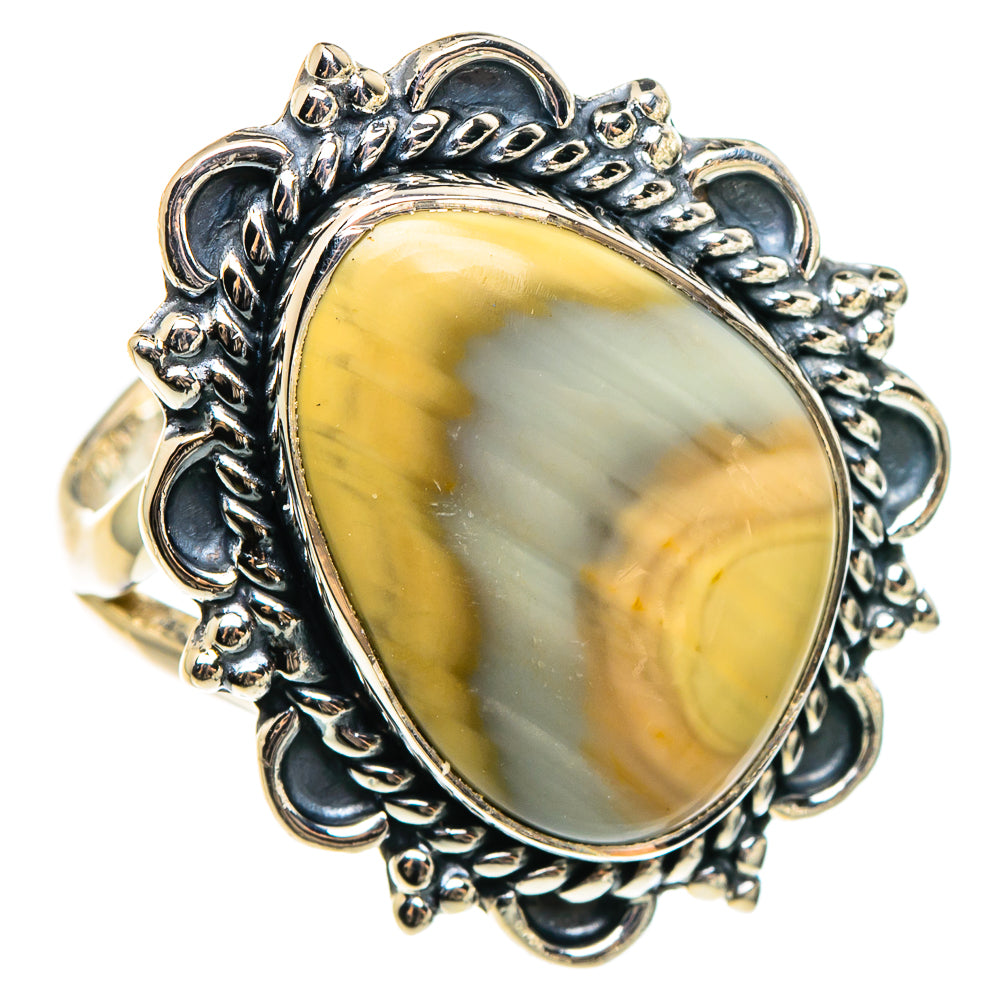 Willow Creek Jasper Rings handcrafted by Ana Silver Co - RING95638 - Photo 2