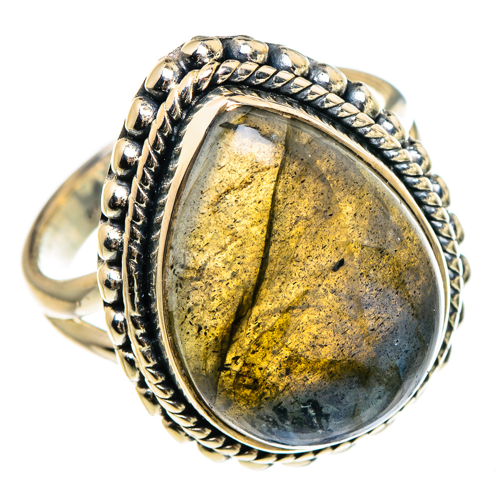 Labradorite Rings handcrafted by Ana Silver Co - RING95645