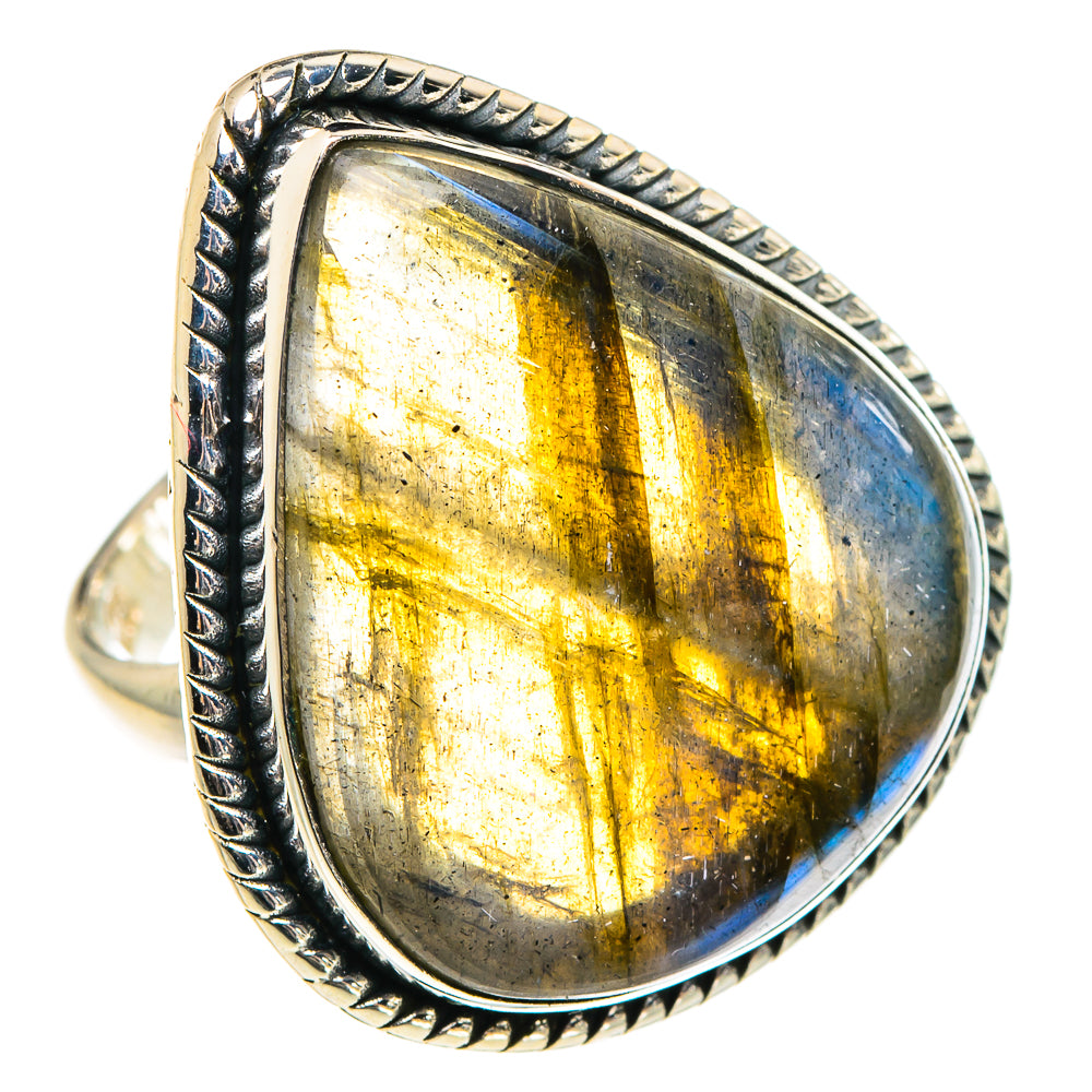 Labradorite Rings handcrafted by Ana Silver Co - RING95745