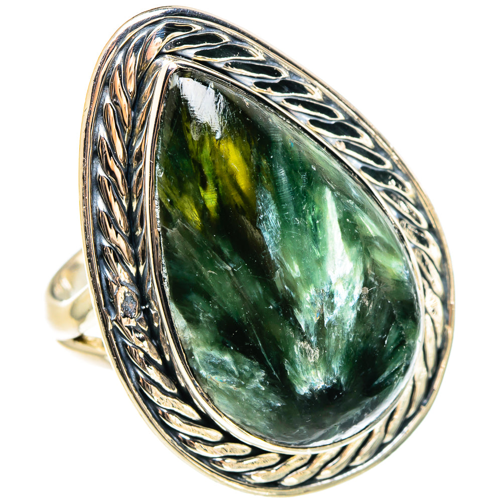 Seraphinite Rings handcrafted by Ana Silver Co - RING95749