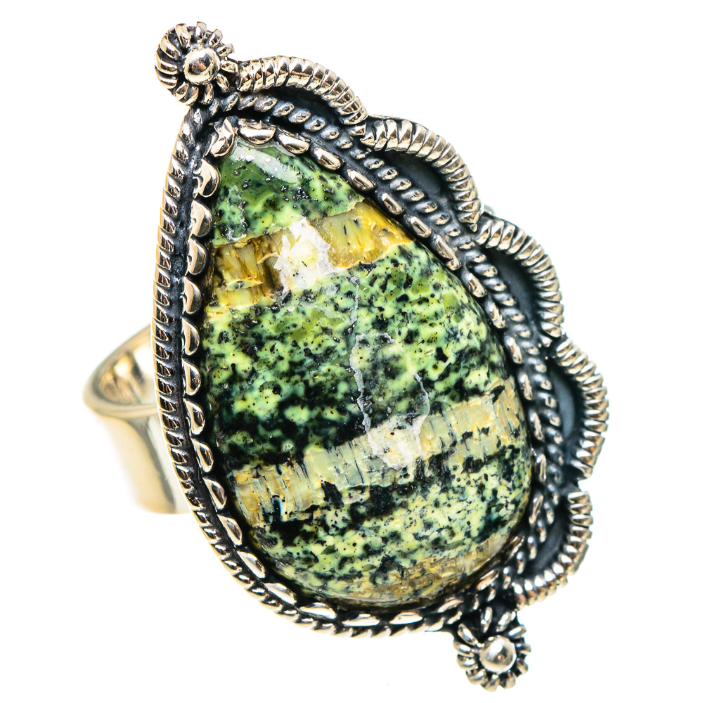 Lizard Jasper Rings handcrafted by Ana Silver Co - RING95801