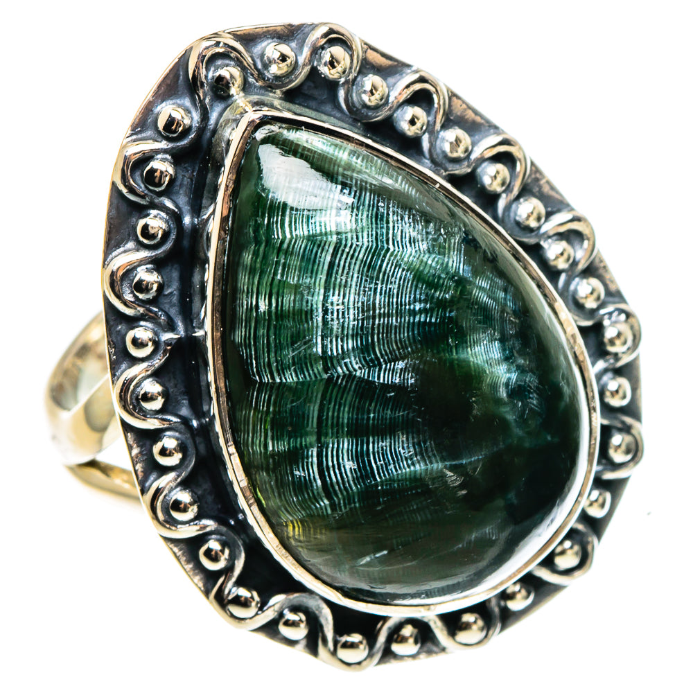 Seraphinite Rings handcrafted by Ana Silver Co - RING95802