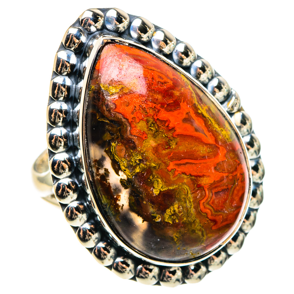 Morocco Agate Rings handcrafted by Ana Silver Co - RING95809