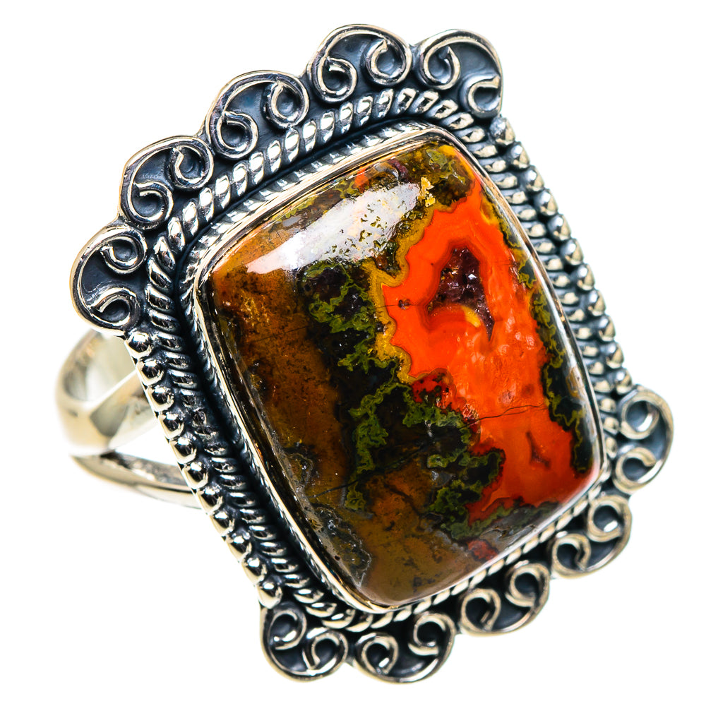 Morocco Agate Rings handcrafted by Ana Silver Co - RING95833 - Photo 2