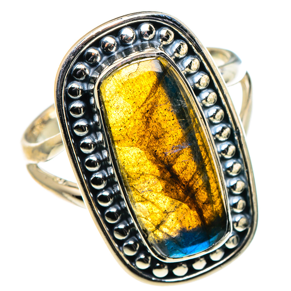 Labradorite Rings handcrafted by Ana Silver Co - RING95853