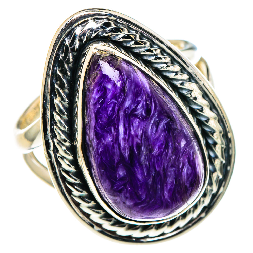 Charoite Rings handcrafted by Ana Silver Co - RING95868 - Photo 2