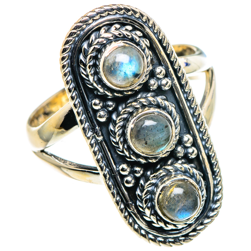 Labradorite Rings handcrafted by Ana Silver Co - RING95876