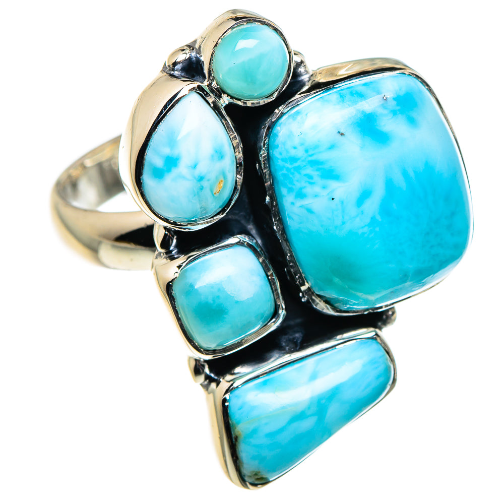 Larimar Rings handcrafted by Ana Silver Co - RING95878