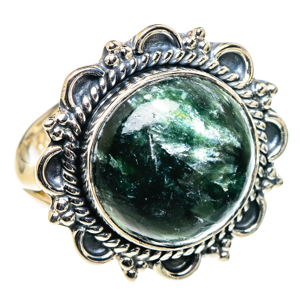 Seraphinite Rings handcrafted by Ana Silver Co - RING95880 - Photo 2