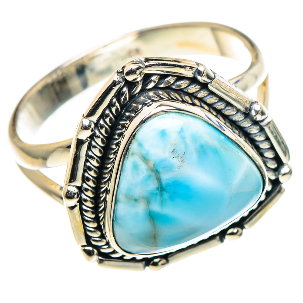 Larimar Rings handcrafted by Ana Silver Co - RING95913