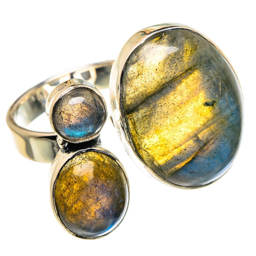 Labradorite Rings handcrafted by Ana Silver Co - RING95943
