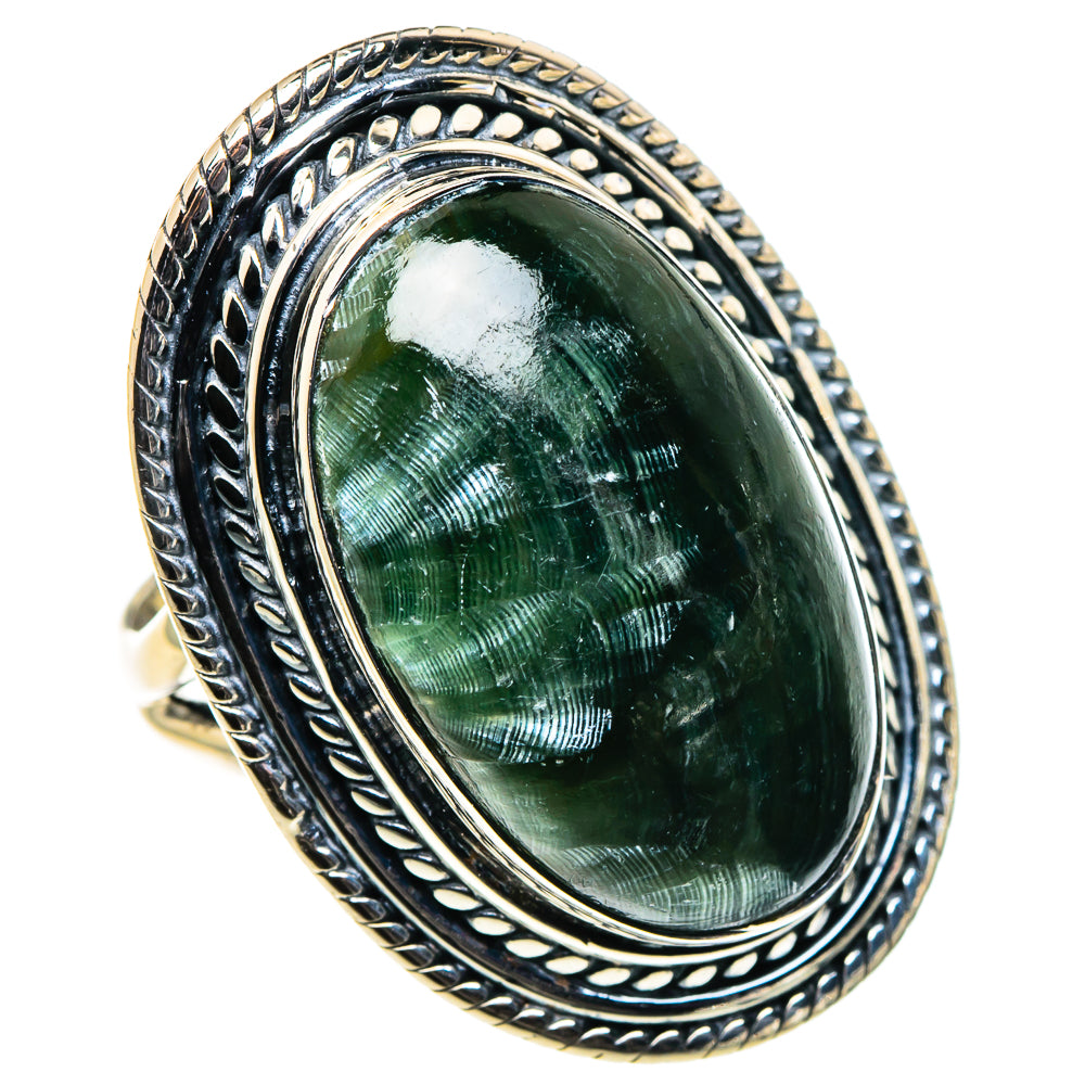 Seraphinite Rings handcrafted by Ana Silver Co - RING95952