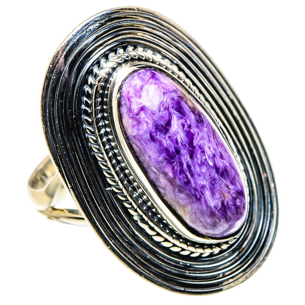 Charoite Rings handcrafted by Ana Silver Co - RING96131