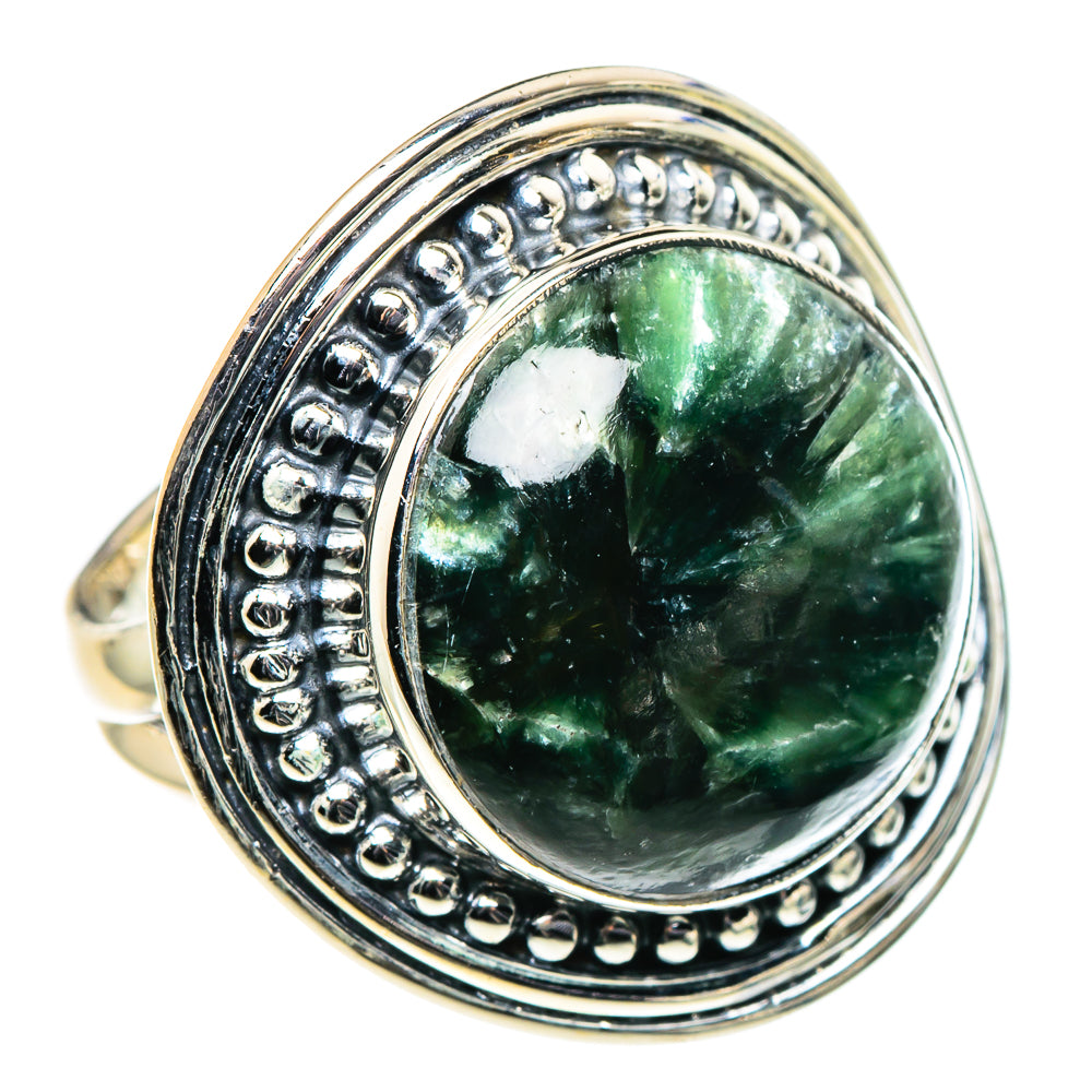 Seraphinite Rings handcrafted by Ana Silver Co - RING96145 - Photo 2
