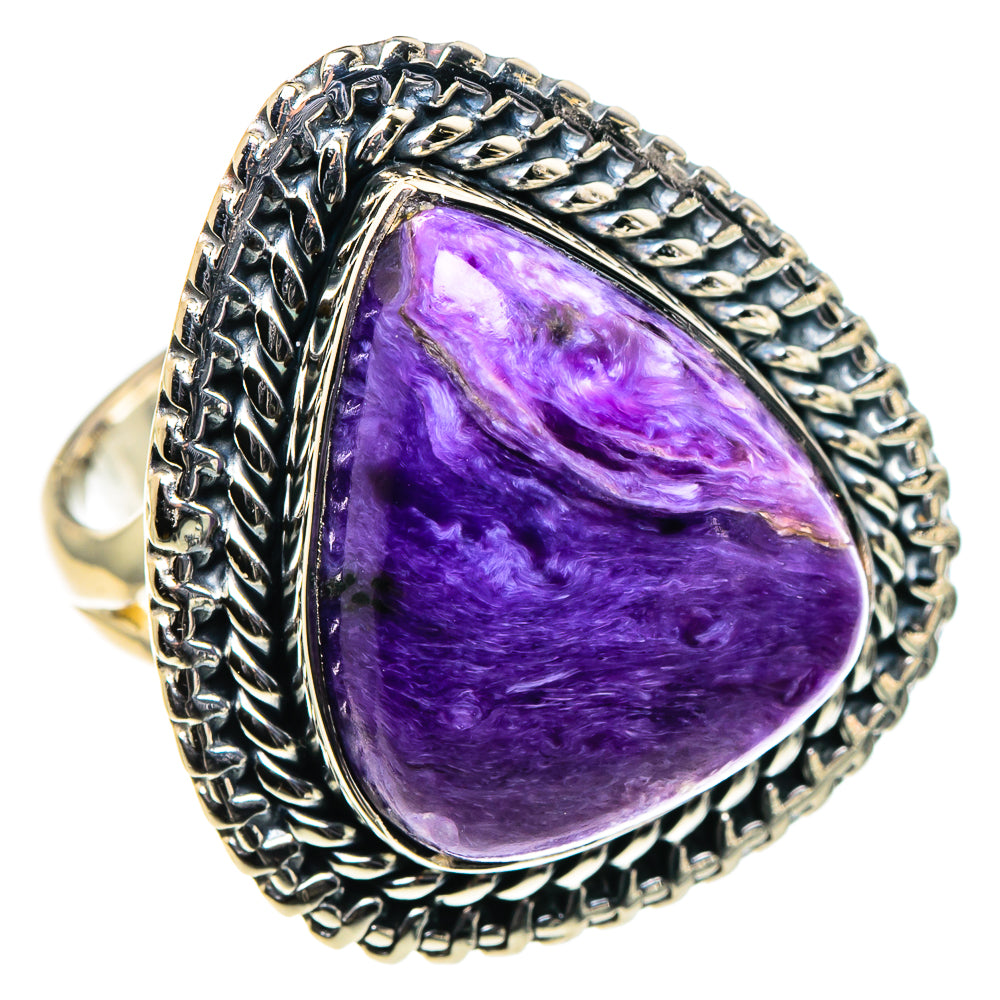 Charoite Rings handcrafted by Ana Silver Co - RING96174