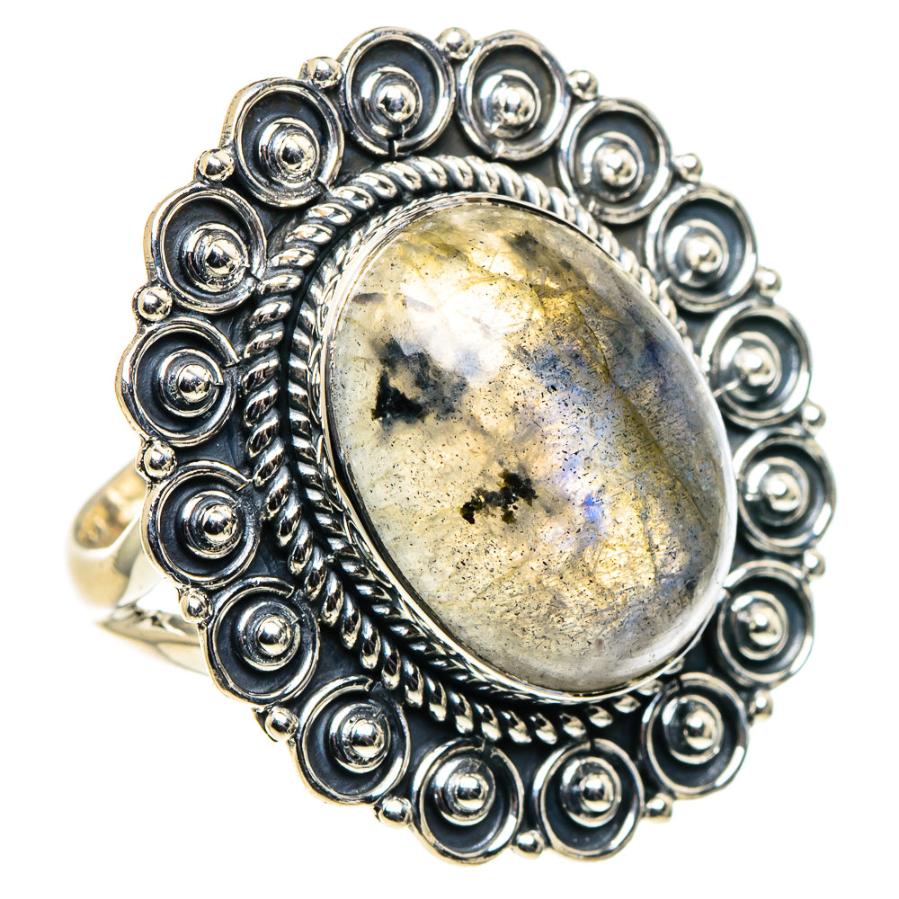 Labradorite Rings handcrafted by Ana Silver Co - RING96184 - Photo 2