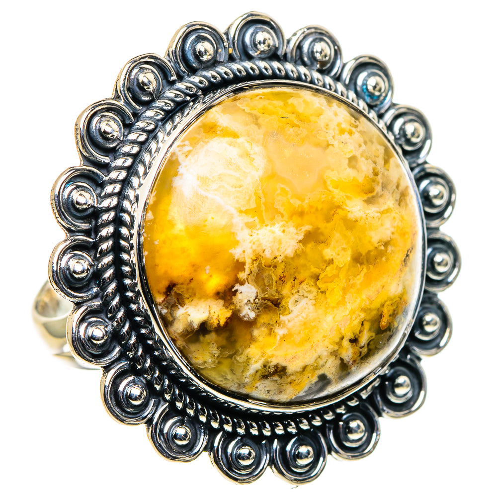 Plume Agate Rings handcrafted by Ana Silver Co - RING96228