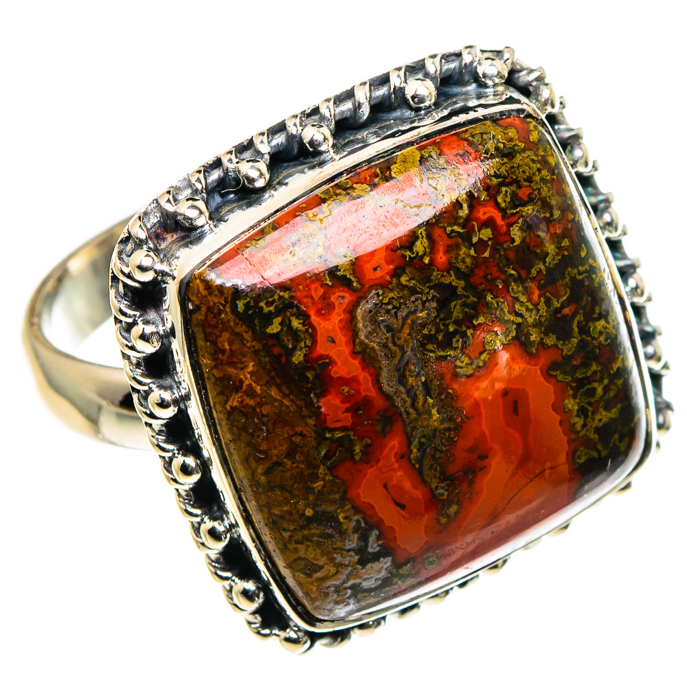 Morocco Agate Rings handcrafted by Ana Silver Co - RING96248