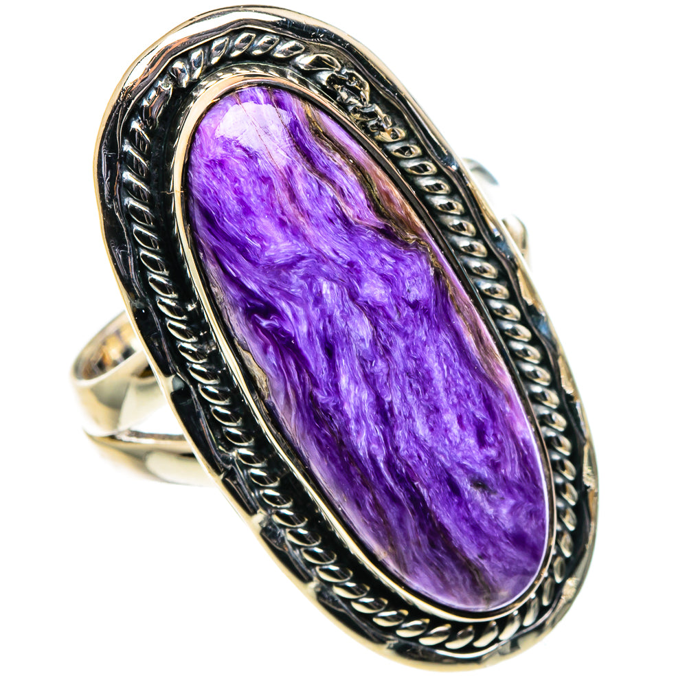 Charoite Rings handcrafted by Ana Silver Co - RING96255