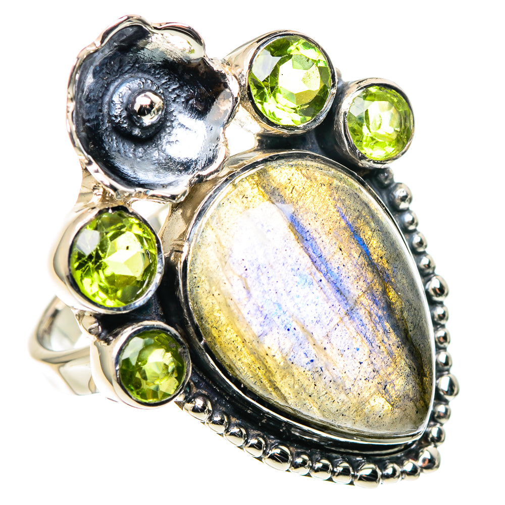 Aquamarine, Tanzanite Rings handcrafted by Ana Silver Co - RING96306