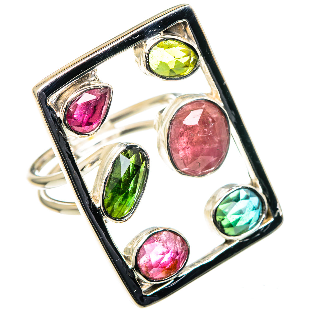 Rainbow Moonstone Rings handcrafted by Ana Silver Co - RING96382