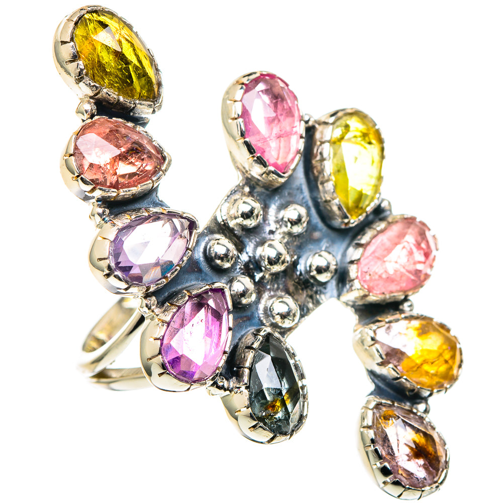 Rainbow Moonstone Rings handcrafted by Ana Silver Co - RING96383