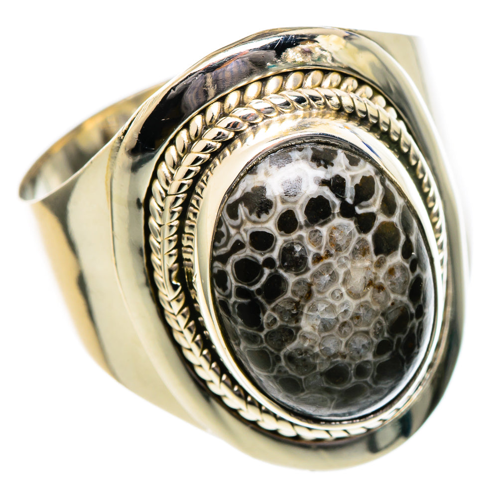 Stingray Coral Rings handcrafted by Ana Silver Co - RING96547 - Photo 2