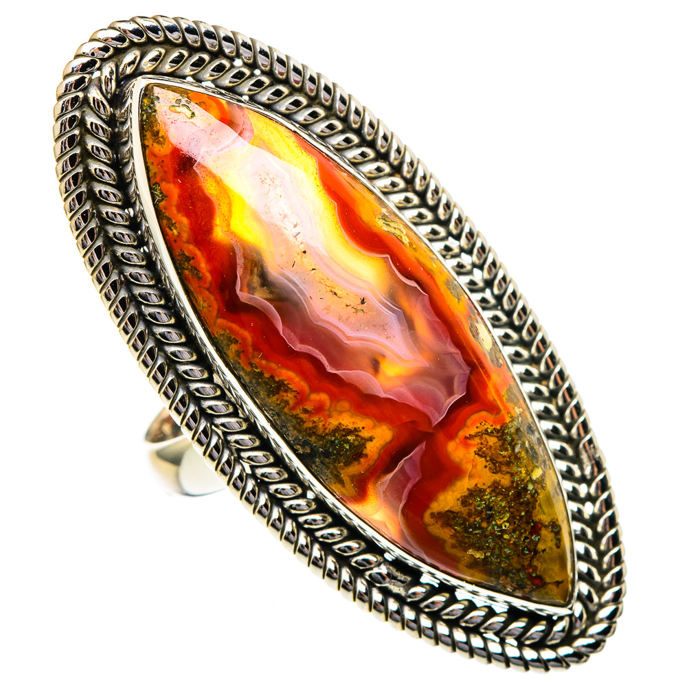 Moroccan Agate Rings handcrafted by Ana Silver Co - RING96622
