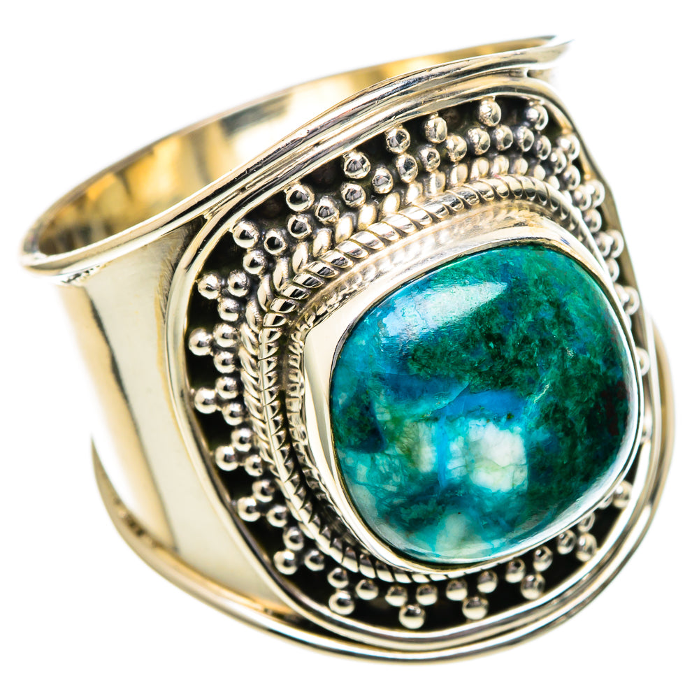 Chrysocolla Rings handcrafted by Ana Silver Co - RING96637